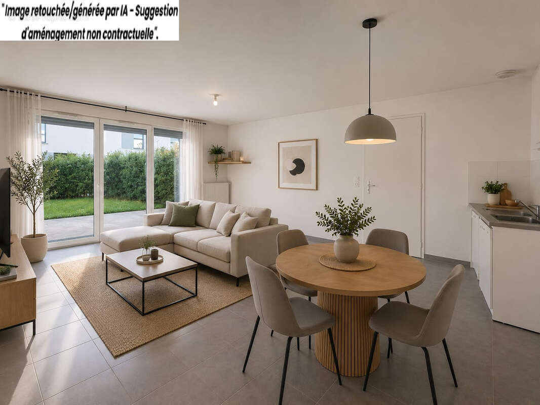 Appartement T3 de 60 M2 avec une terrasse et un jardin - photo 2