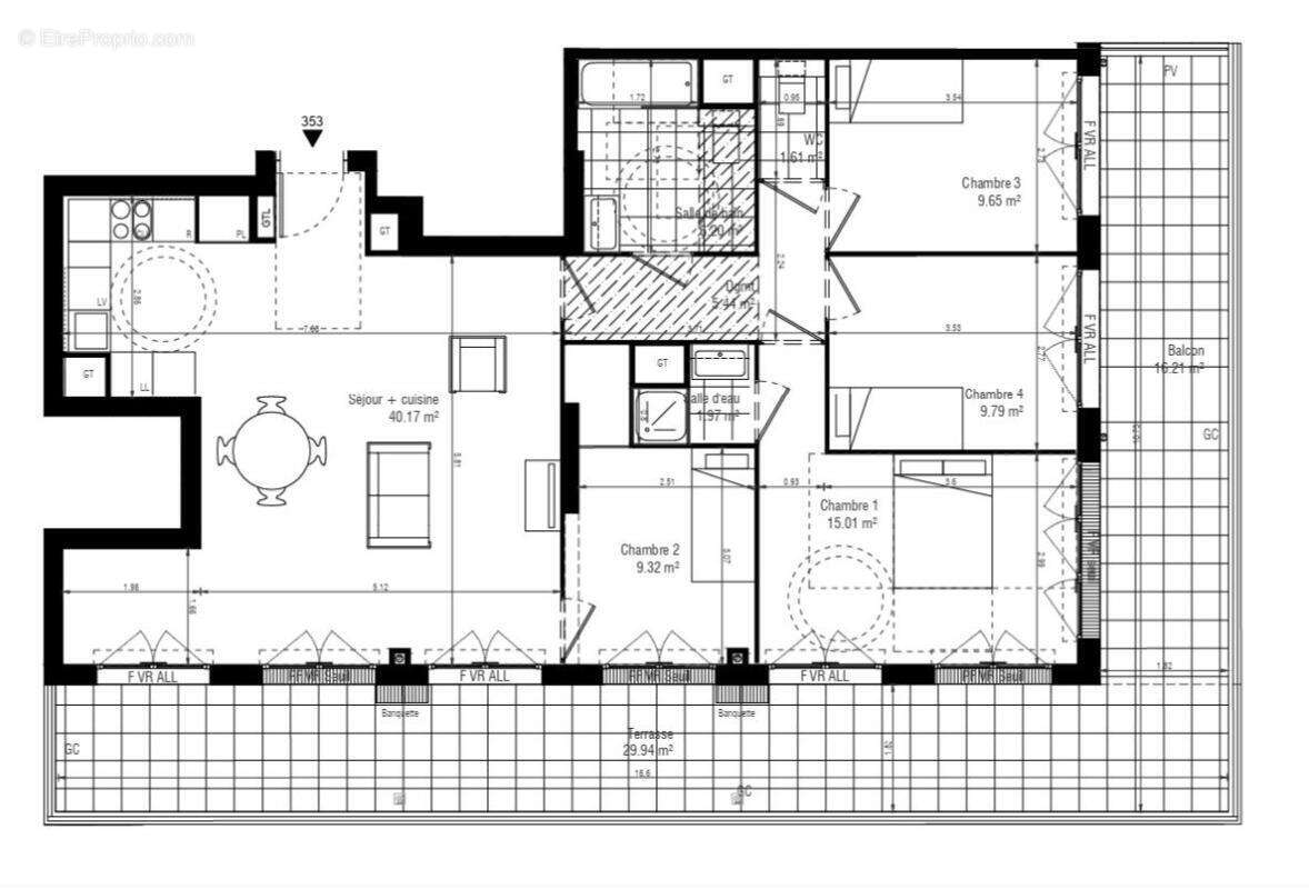 Appartement à MASSY