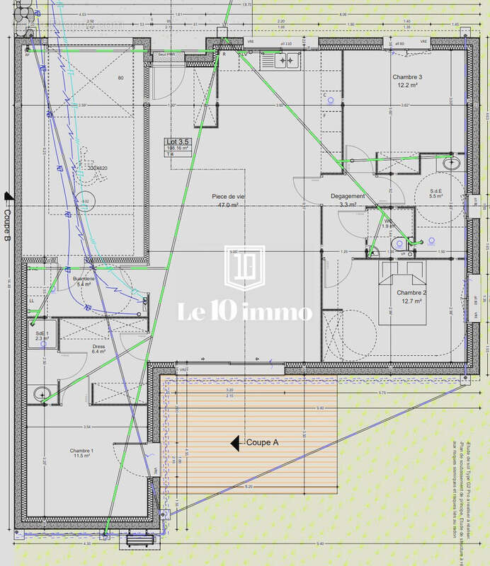Plan - Maison à LE MAY-SUR-EVRE