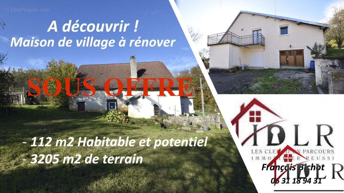 Maison à FONTAINE-LES-CLERVAL