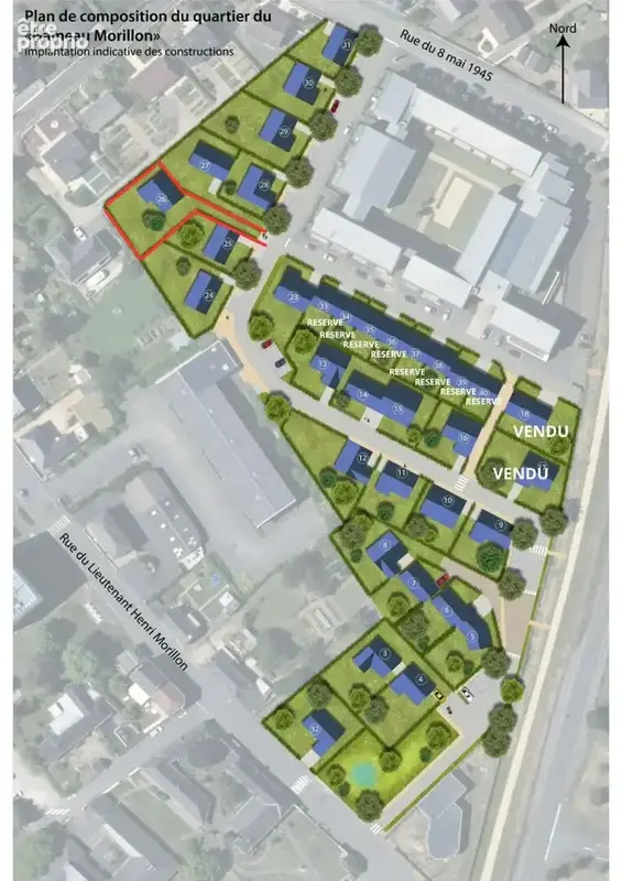 LOT 26 : Terrain de 586 m² constructible entièrement viabilisé, libre de constructeur et idéalement situé - photo 2