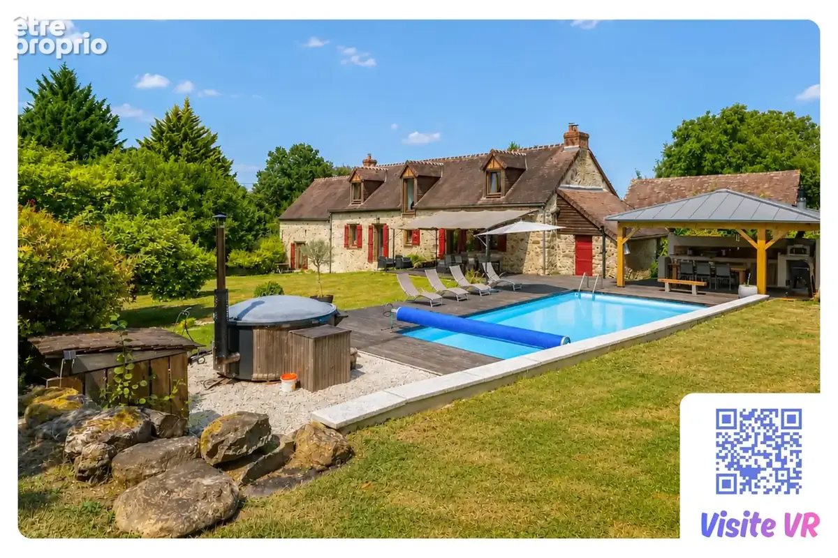 Longère de charme avec piscine et grand jardin   Paisible, à 30 min du Mans (Challes) - photo 14