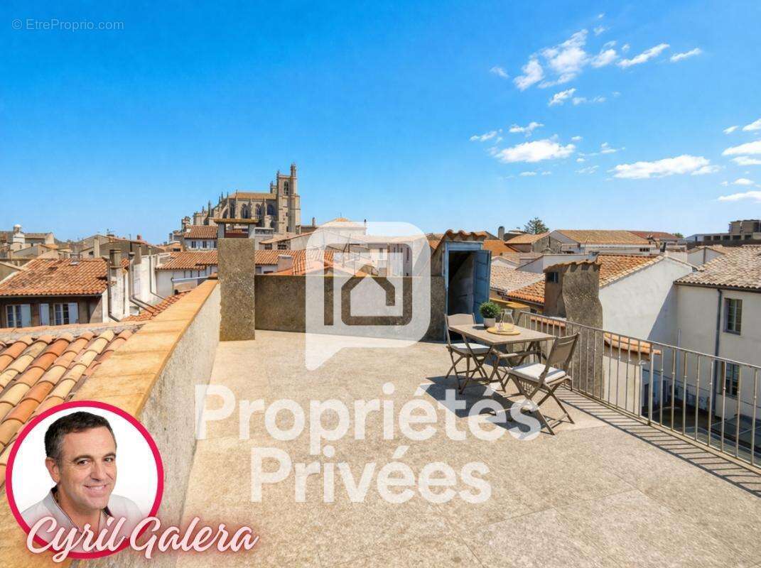 Narbonne Centre : Maison de Caractère de 171 m²  - T8  -  R+2 - avec Cour-Parking et Toit-Terrasse - photo 2
