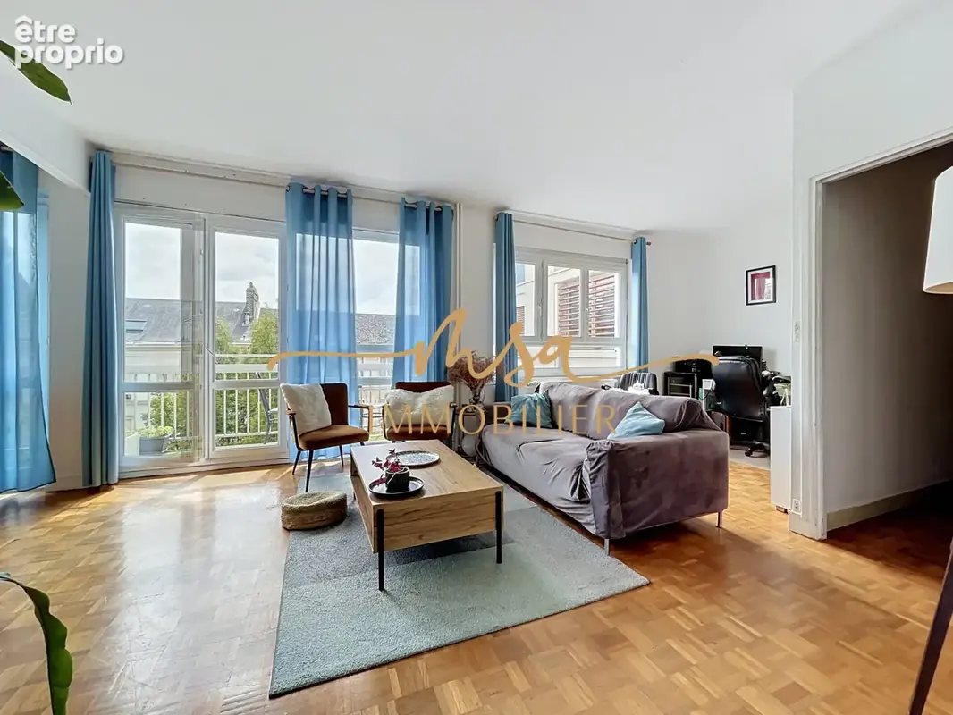 Rouen saint-gervais   appartement de 113 m2   3 chambres   box double    cave - dpe en c - photo 2