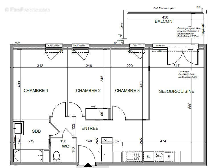 Appartement à LE MUY