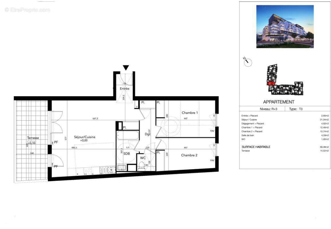 Appartement à BEZIERS