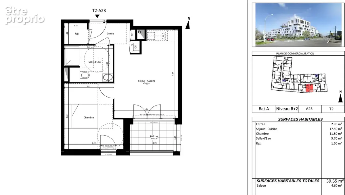 Appartement récent - 1 chambre - 39.55 m2 - Vue Mer - Balcon - photo 6