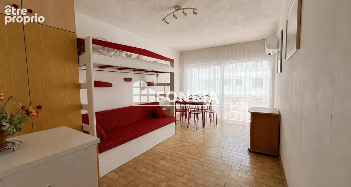 CANET PLAGE – Studio Cabine 28 m² – 6 Couchages – Balcon Vue Mer – Ascenseur – Proche Place Méditerranée - photo 3