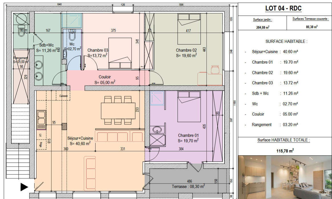 Appartement à LANSARGUES