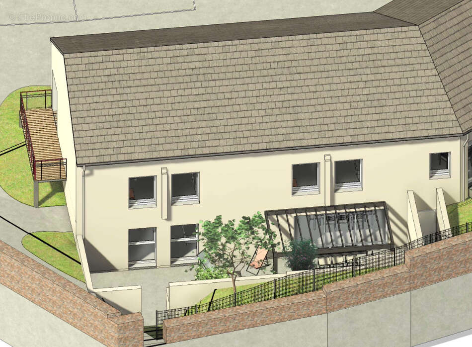 Saint André de la Marche - T5 de plain pied avec jardin de 48 m² plein Sud - Au calme en coeur de bourg - photo 4