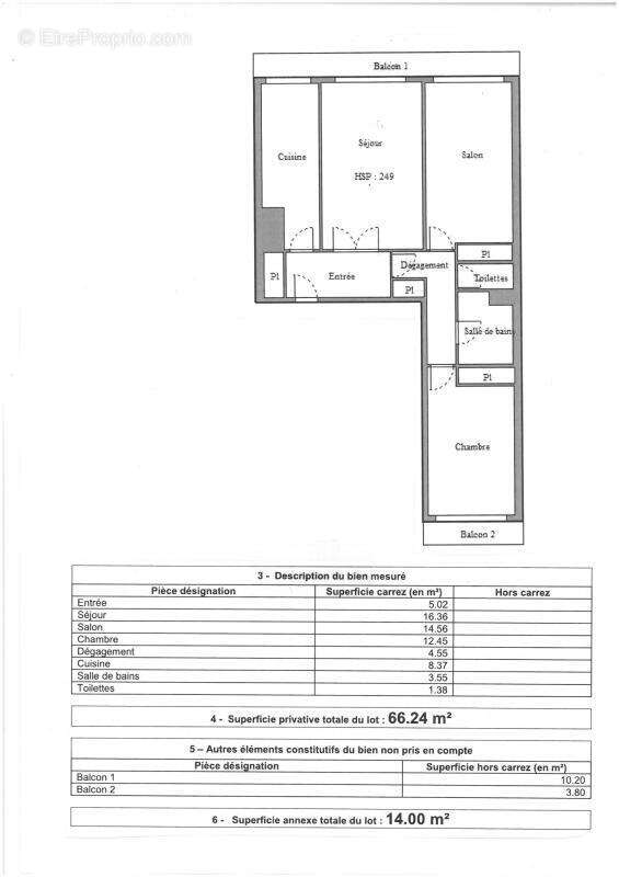 Appartement à PARIS-18E