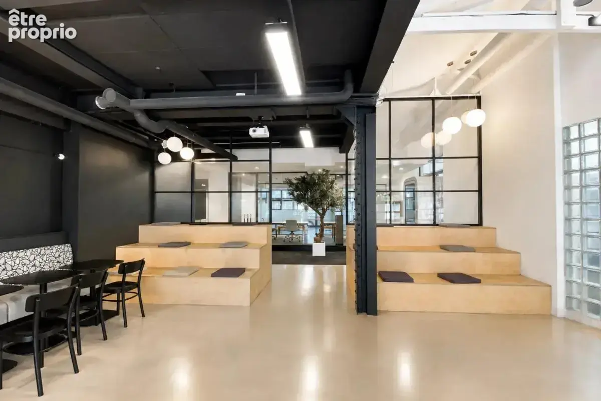 Immeuble industriel RDC+ 1er des années 30, esprit Loft à vendre à Boulogne Billancourt. Très belle Hauteur sous plafond - photo 8