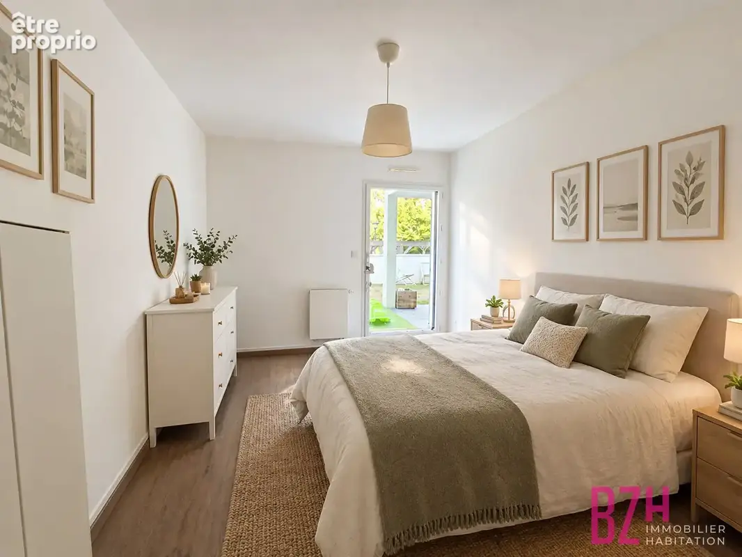 Appartement Vannes de 61.84 m2 rez de jardin - 2 chambres - garage - photo 4