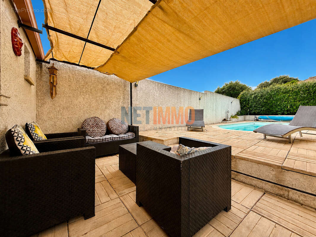 Villa T5 de plain-pied 4 chambres avec piscine et cuisine d'été - photo 9