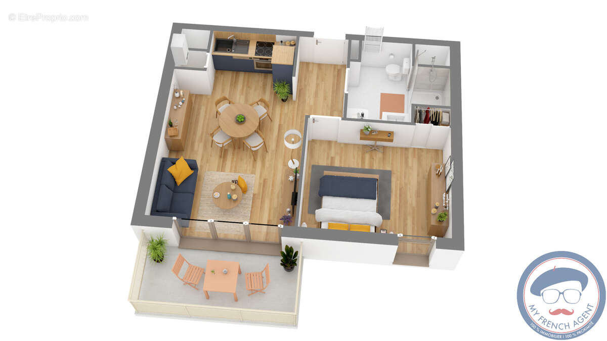 À Sorigny, Appartement 2 pièces dans un bel environnement - photo 2