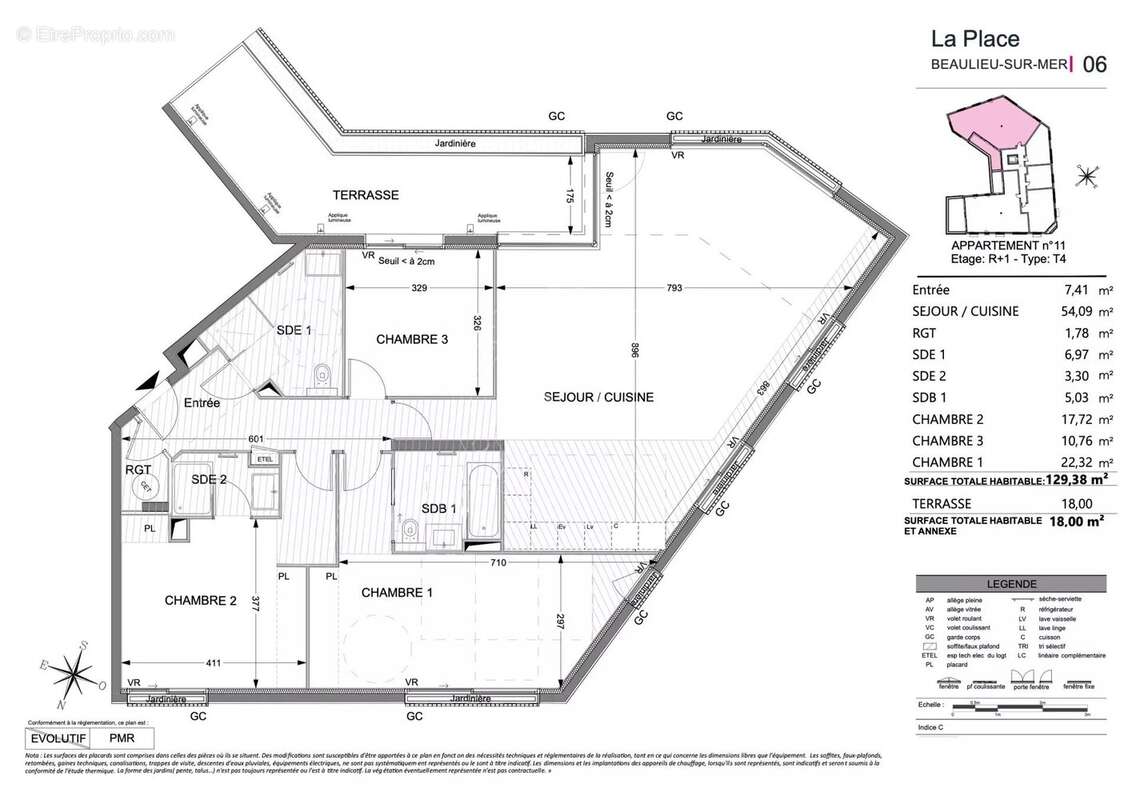 Appartement à BEAULIEU-SUR-MER