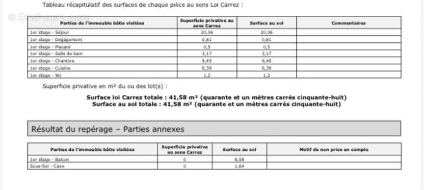 Appartement à PARIS-19E