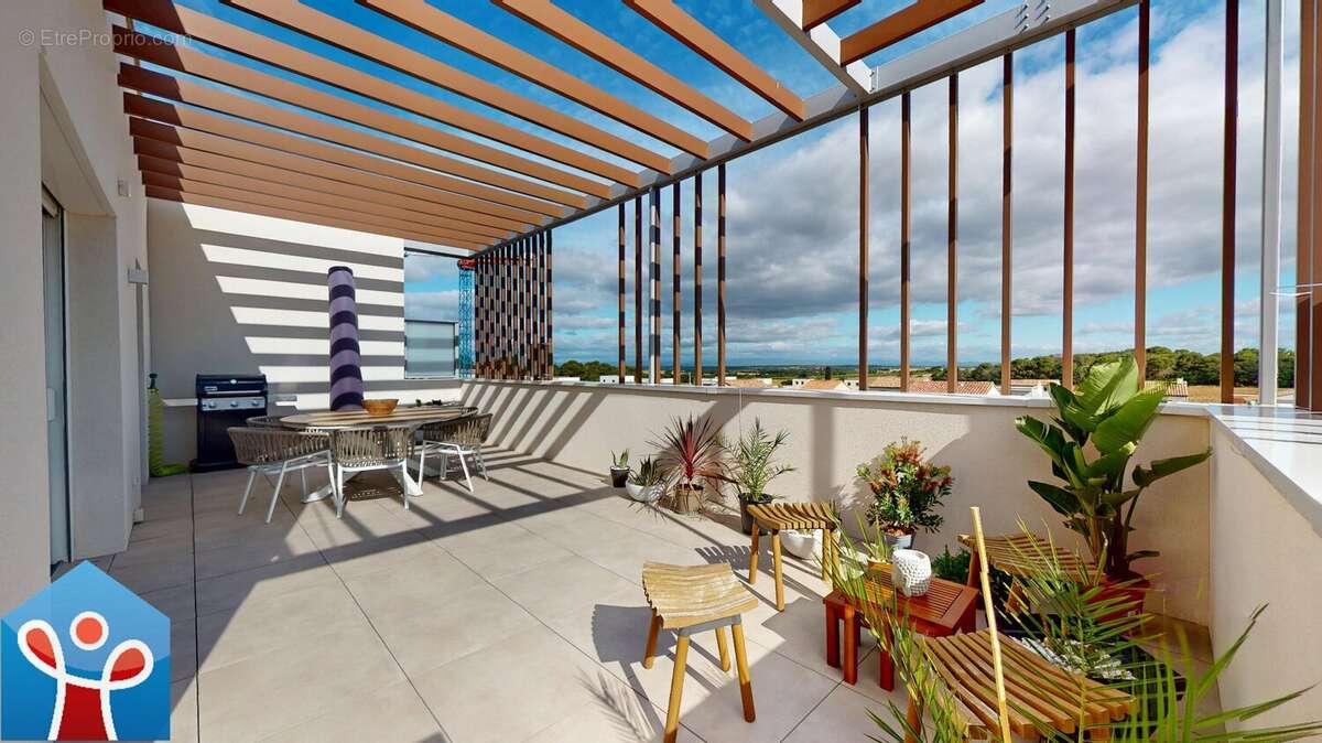 Appartement t3 recent terrasses parking vias 34450 - photo 2