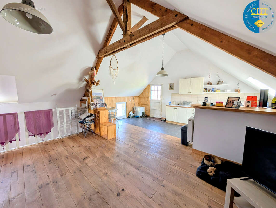 Rare : longère de charme en brocéliande   secteur telhouët, paimpont (35380) avec cht immobilier - photo 7