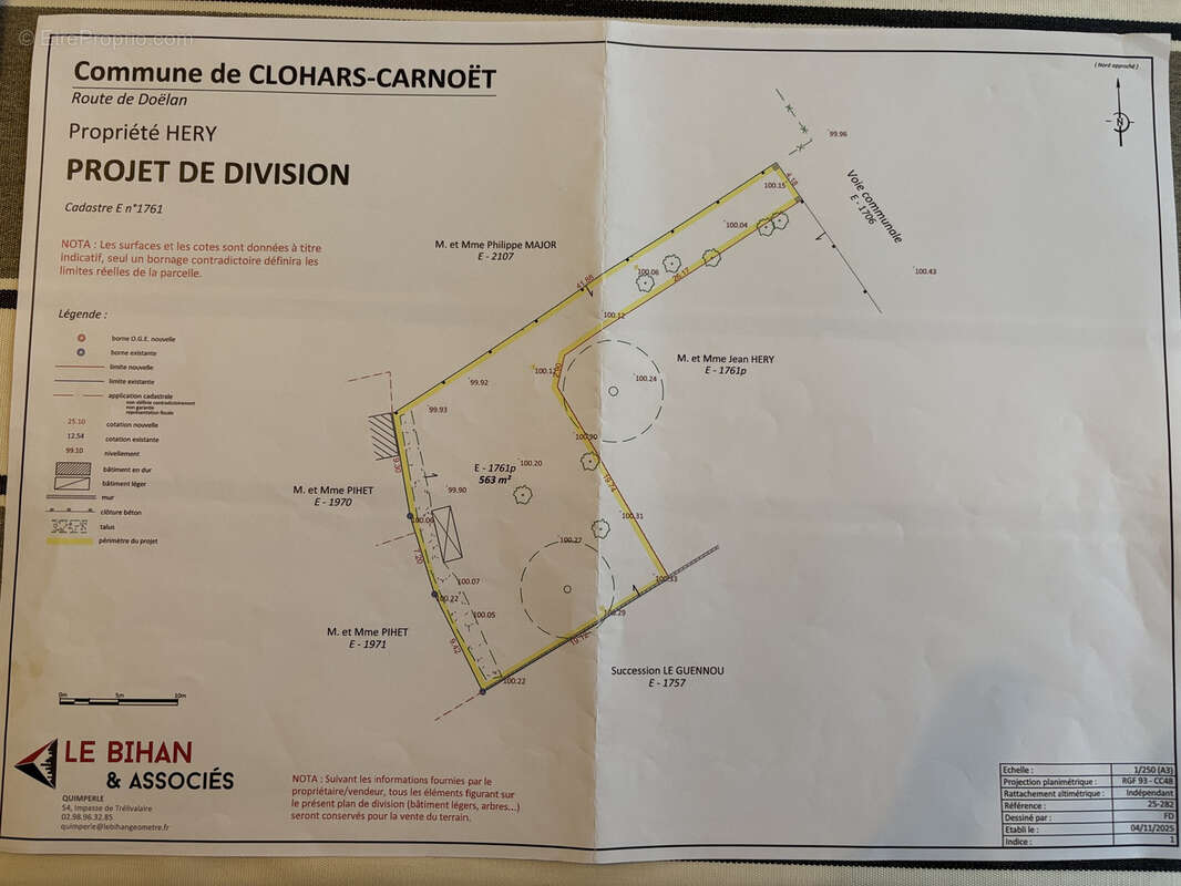 Terrain à CLOHARS-CARNOET