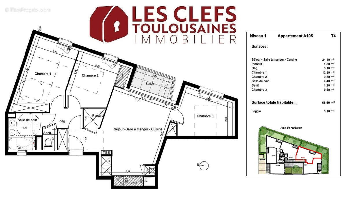 Appartement à TOULOUSE