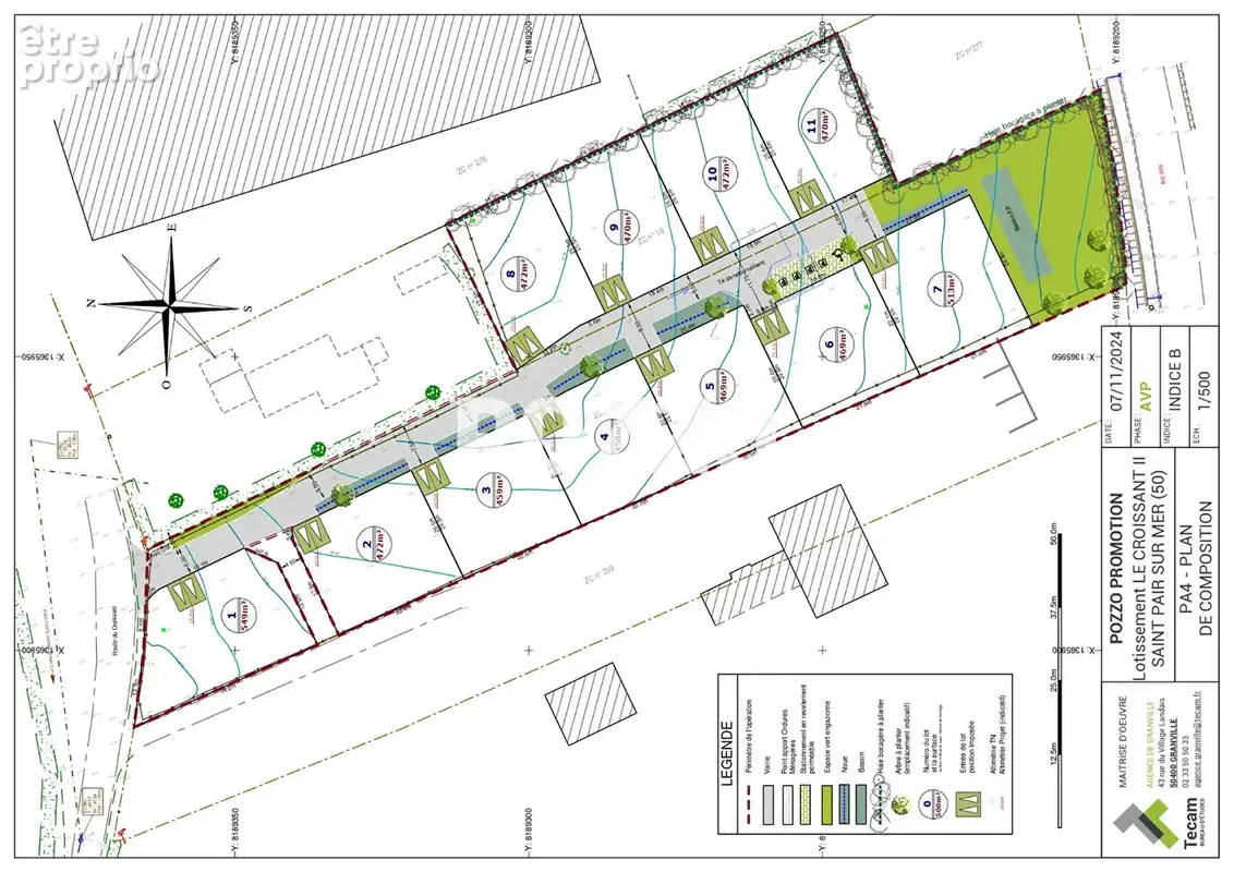 Terrain à bâtir de 469 m² Saint Pair Sur Mer - Lot 5 - photo 2