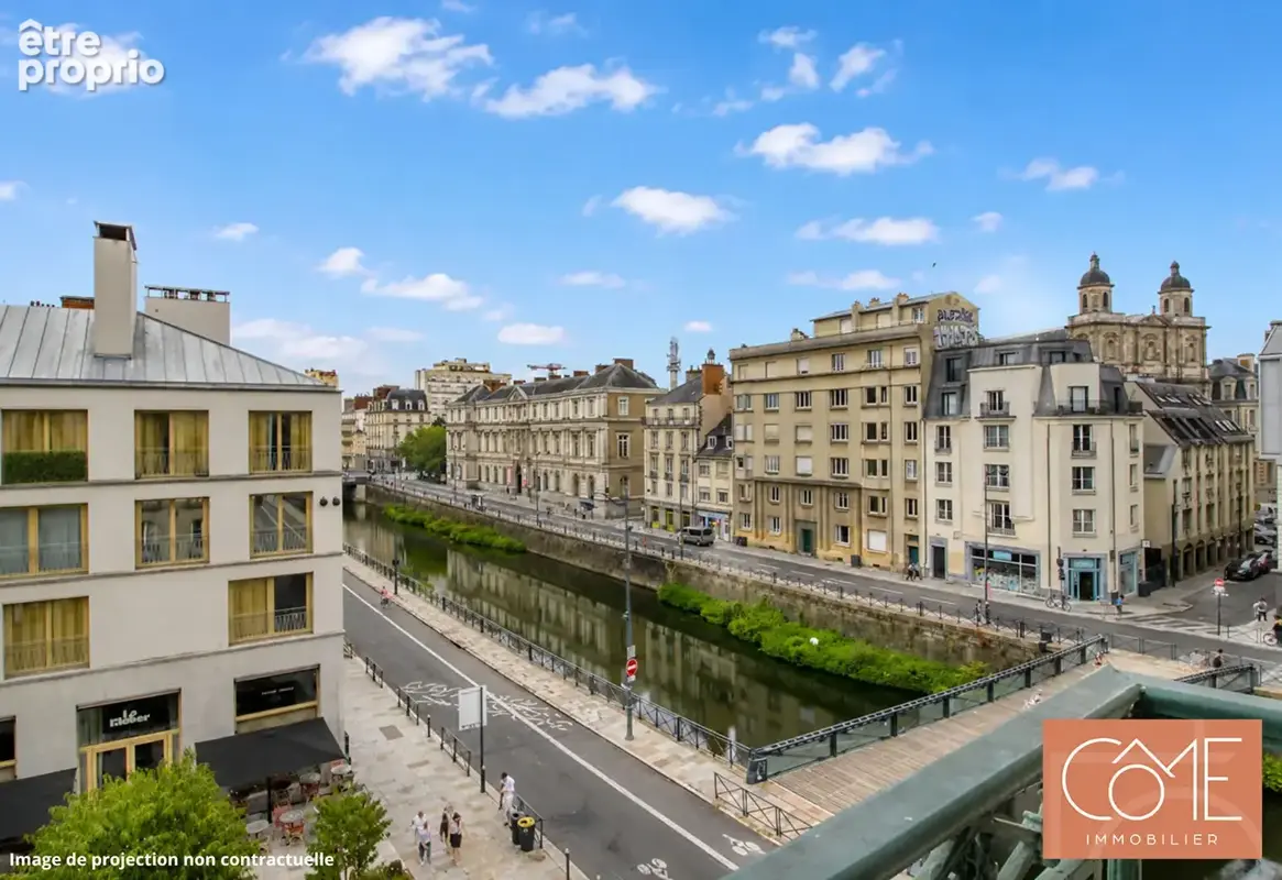 Rennes centre historique, quai chateaubriand, appartement t4 - 86 m², lumineux, charme de l'ancien - cave. 35000 rennes - centre - photo 2