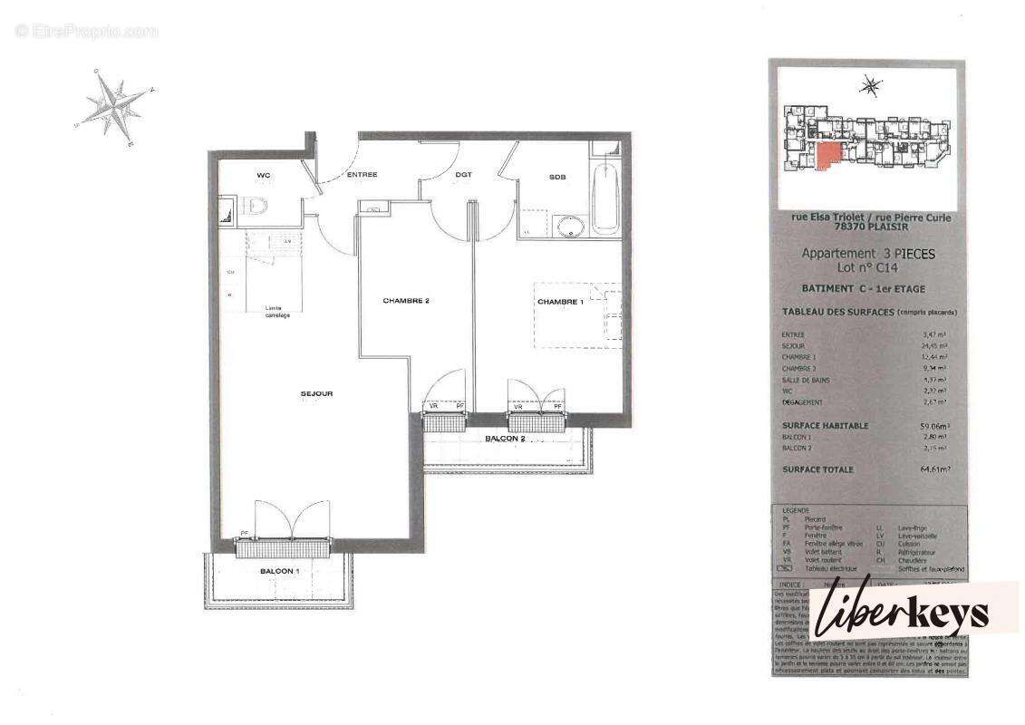 Appartement à PLAISIR