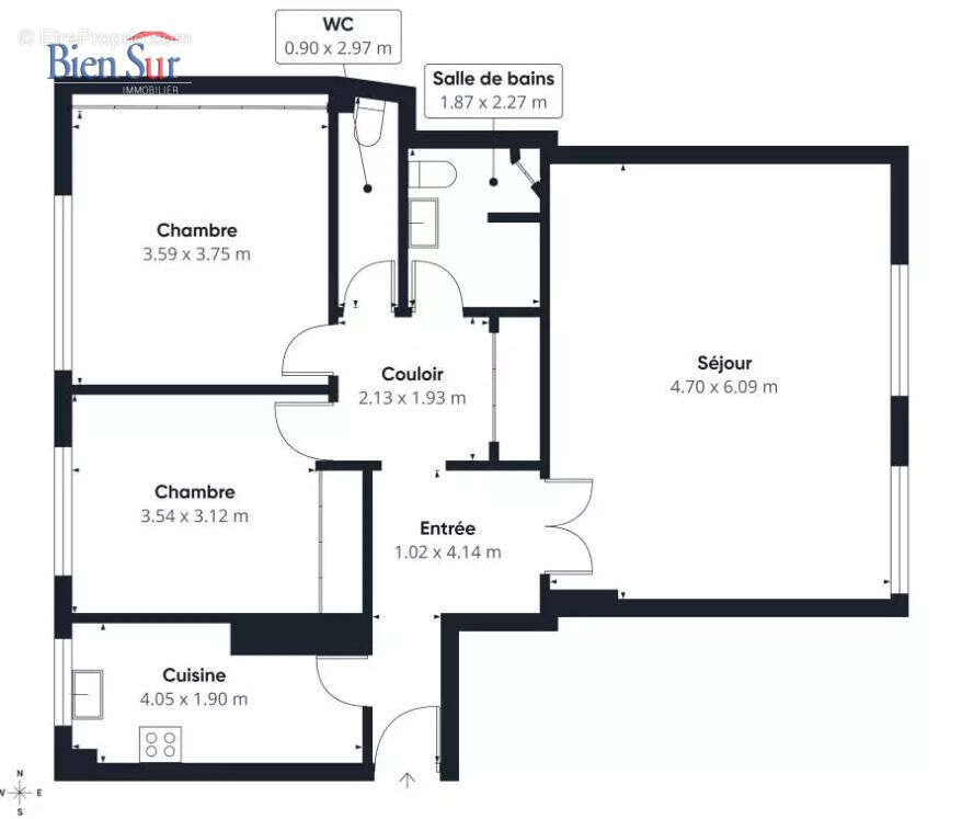 Appartement 83 m² à Paris-13e  - photo 2