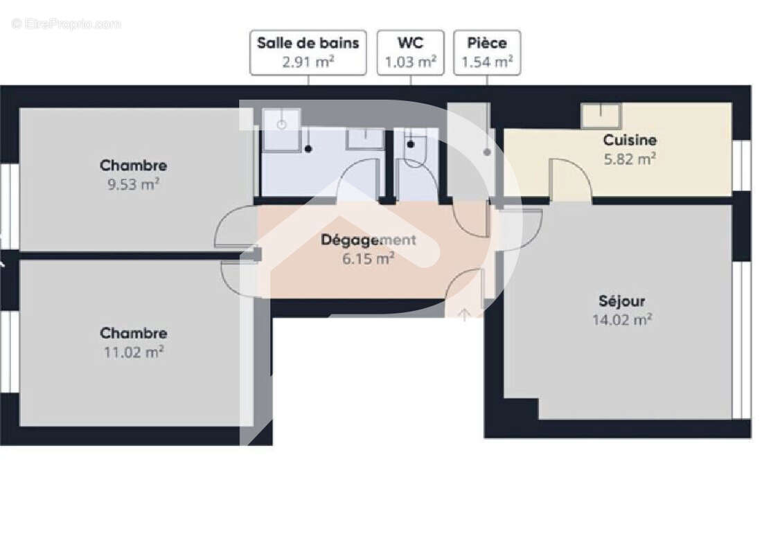 Appartement à SAINT-MAURICE