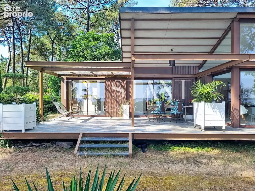 Villa d'architecte unique en première ligne face au lac de Lacanau - photo 8