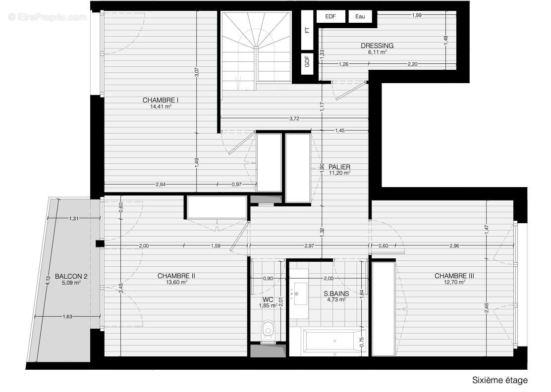 Superbe duplex familial 133 m2, terrasses, vue Canal de l’Ourcq - photo 38