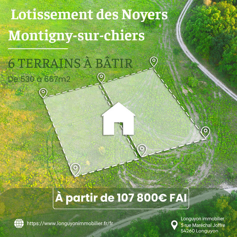 Terrain à MONTIGNY-SUR-CHIERS