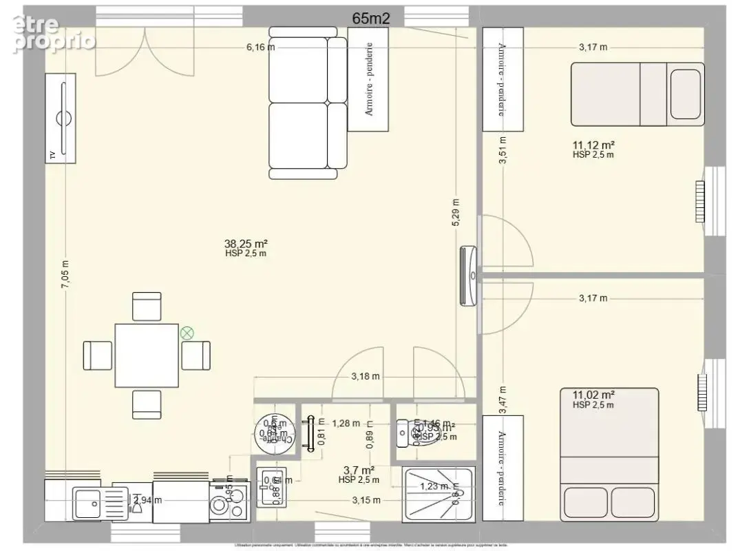 Maison 3 pièces 65 m² à vendre à Genas (69740) - photo 2