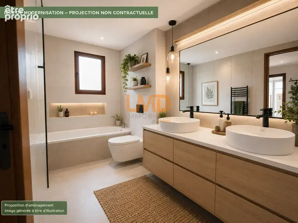 Propriété T5 avec piscine, parc, garages - photo 13