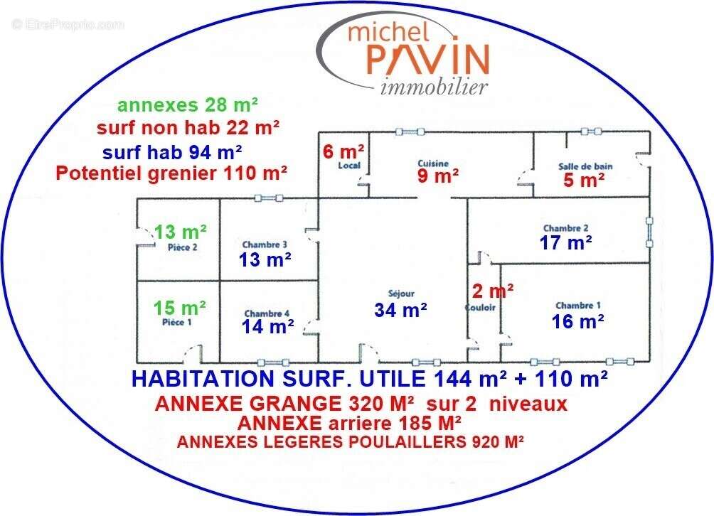 Maison 95 m² à Saint-Parize-Le-Chatel  - photo 4