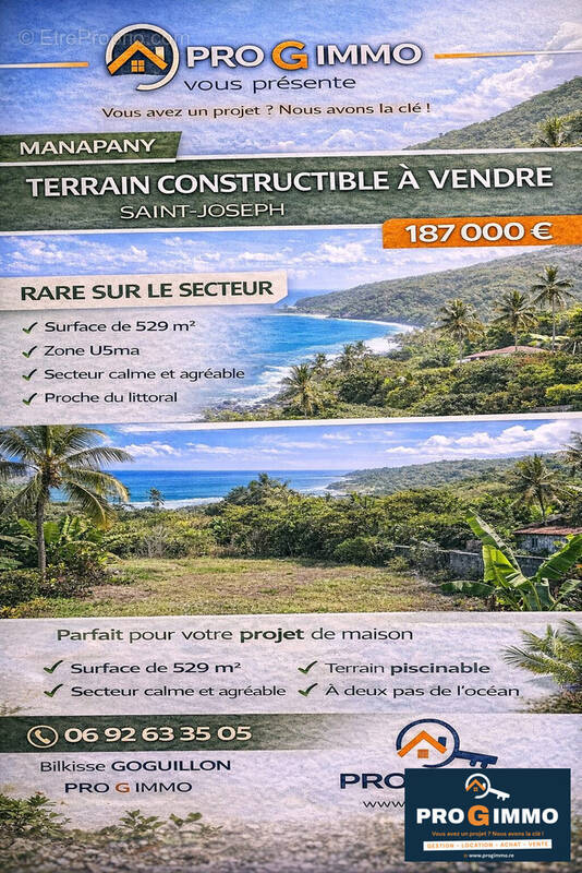 Terrain à SAINT-JOSEPH
