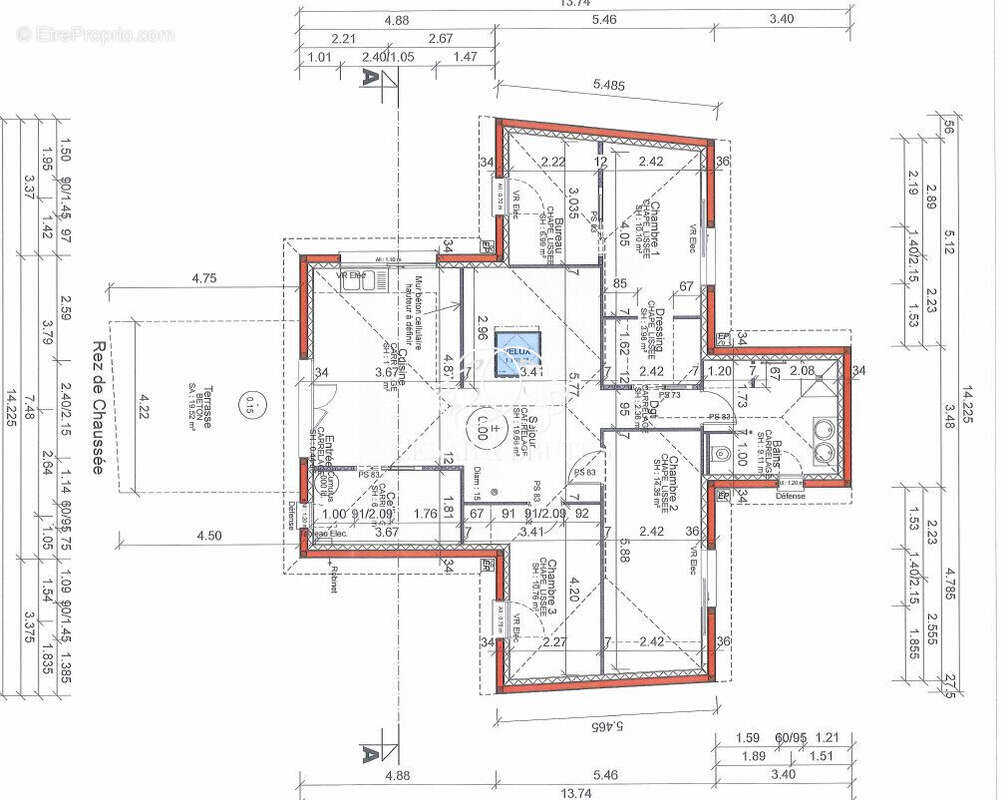 Plan maison Tramoyes