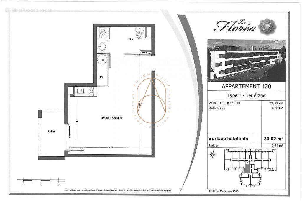 Appartement 29 m² à Castelnau-Le-Lez  - photo 6