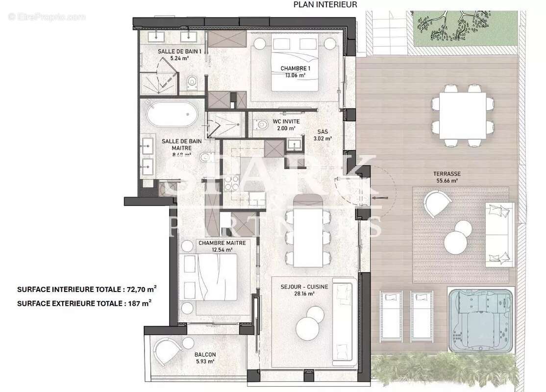 Appartement à VILLEFRANCHE-SUR-MER