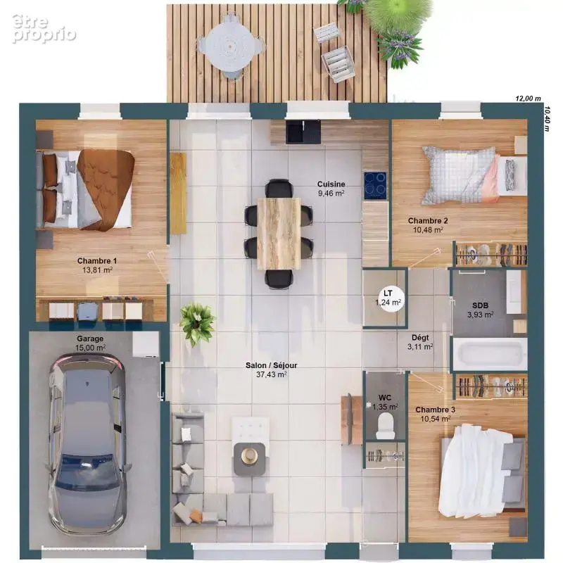 Maison 5 pièces 92 m2 - photo 3