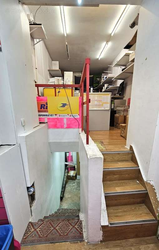 vue accès arrièe boutique et sous_so - Commerce à PARIS-12E