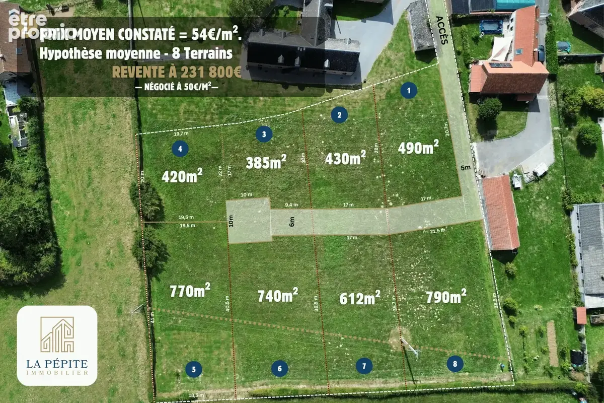 Investissement : terrain constructible à diviser en lots - photo 8
