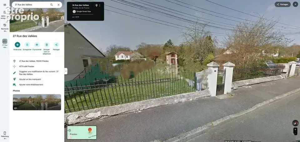 Terrain 550 m² à Presles  - photo 2