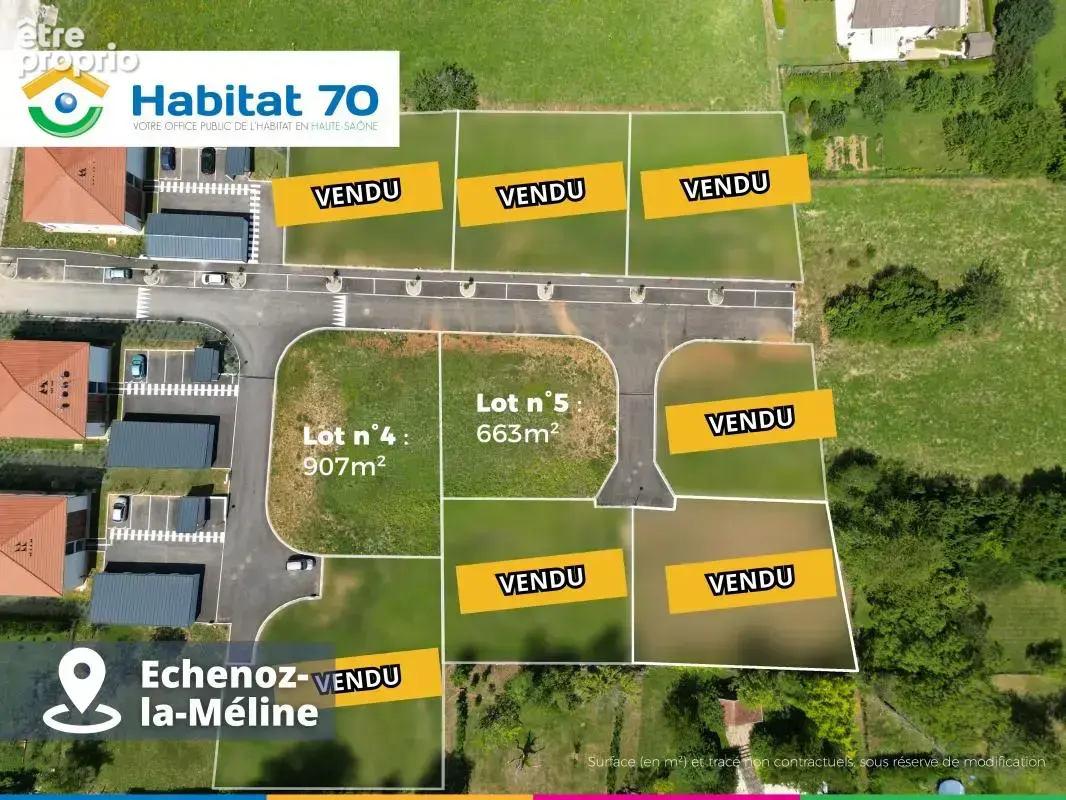 Terrain à ECHENOZ-LA-MELINE