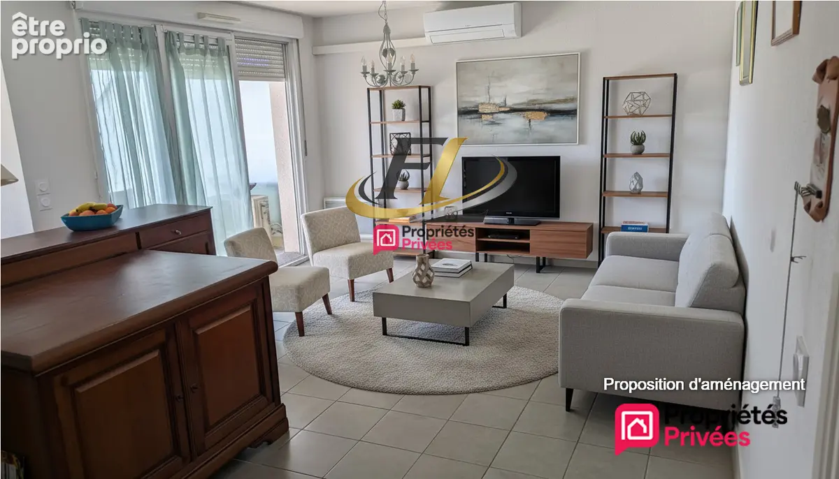F3 de 60.57 m2 avec terrasse et parking privé à Canet en Roussillon - photo 4