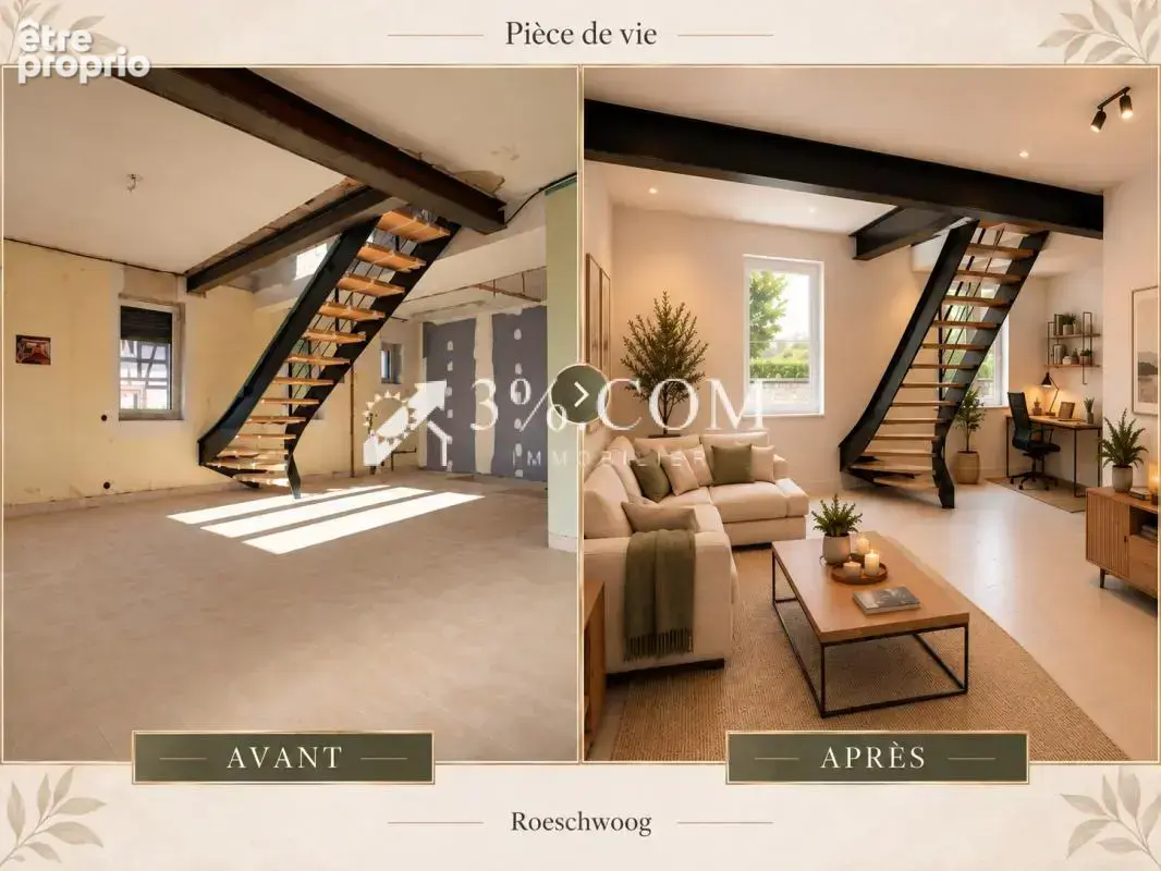 3%.com-- VENTE MAISON Duplex 4 pièces avec extérieur à ROESC - photo 2
