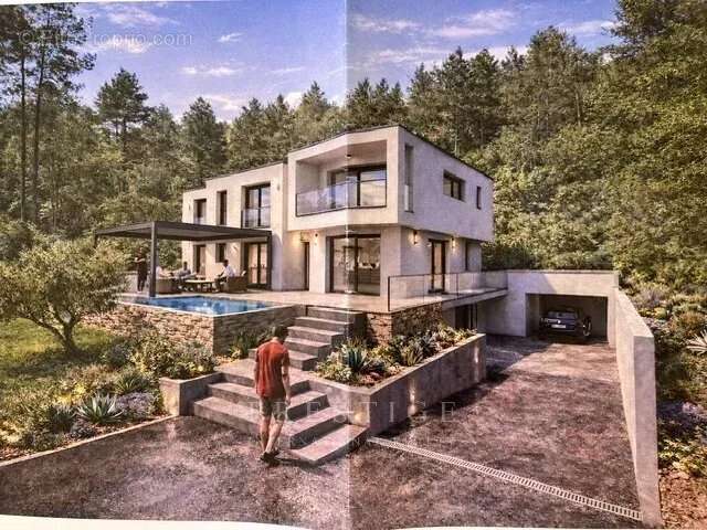 Chateauneuf de grasse, terrain 3300m² à batir, avec PC pour villa contemporaine,  calme absolu - photo 6
