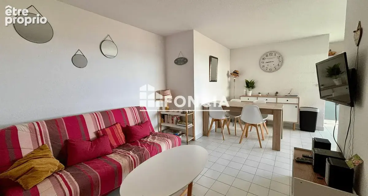 Canet sud – t2 cabine 39,07 m² – terrasse 13 m² – parking – accès direct plage - photo 3
