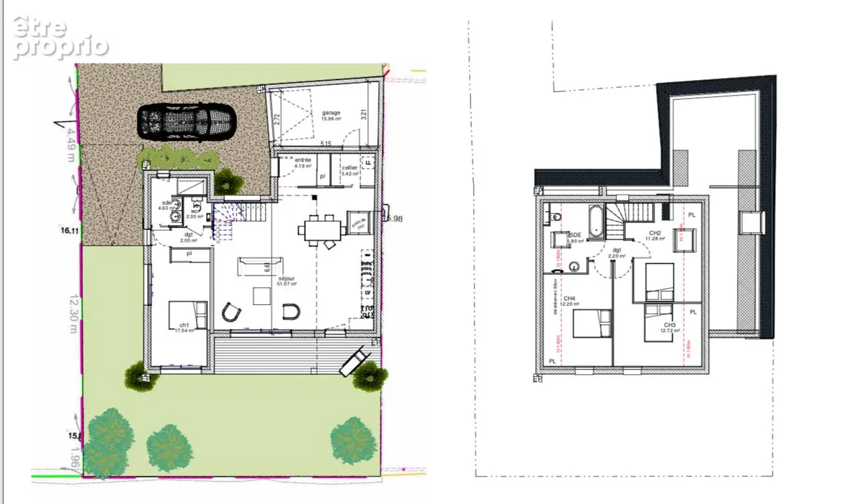 Maison d'architecte 4 chambres , Proche Côte Sauvage et centre-ville - photo 13